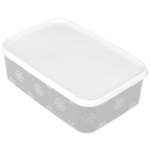 Pojemnik prostokątny NO-FROST 1,6l jasny szary RAVI